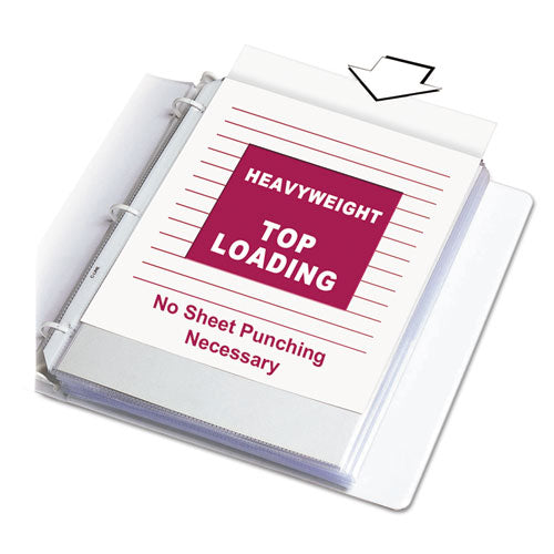Image of C-Line® Heavyweight Polypropylene Sheet Protectors, Non-Glare, 2", 11 x 8.5, 100/Box
