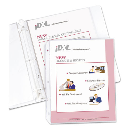 Image of C-Line® Heavyweight Polypropylene Sheet Protectors, Non-Glare, 2", 11 x 8.5, 50/Box