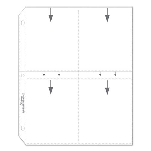 Image of C-Line® Clear Photo Pages for Eight 3.5 x 5 Photos, 3-Hole Punched, 11.25 x 8.13, 50/Box