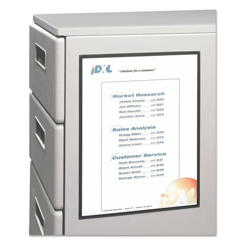 Image of C-Line® Magnetic Cubicle Keepers Display Holders, 9.2 x 11.69, Magnetic Mount, Clear, 25/Pack