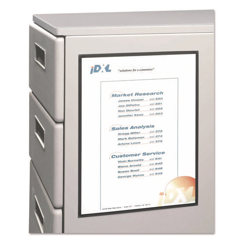 Image of C-Line® Magnetic Cubicle Keepers Display Holders, 9.2 x 11.69, Magnetic Mount, Clear, 2/Pack