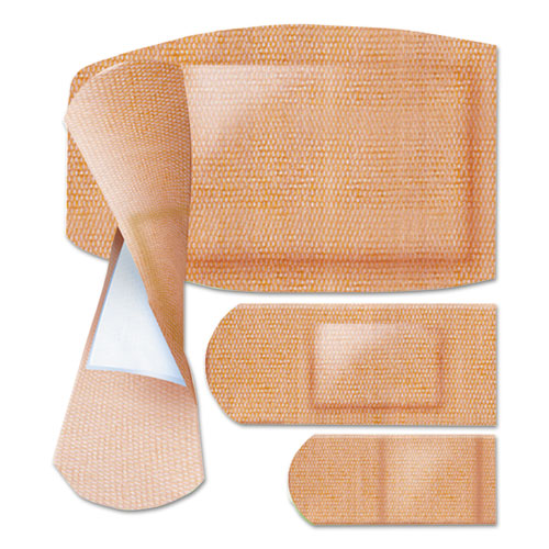 Image of Curad® Flex Fabric Bandages, Assorted Sizes, 100/box