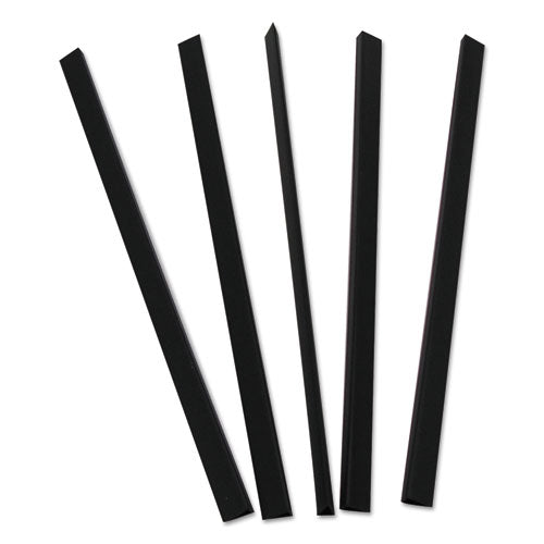 Image of C-Line® Slide 'N Grip Binding Bars, 40-Sheet Capacity, 11 x 0.25, Black, 100/Box