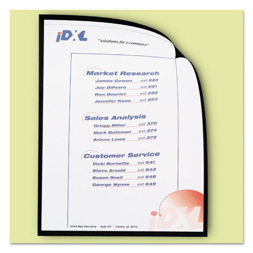 Image of C-Line® Magnetic Cubicle Keepers Display Holders, 9.2 x 11.69, Magnetic Mount, Clear, 25/Pack
