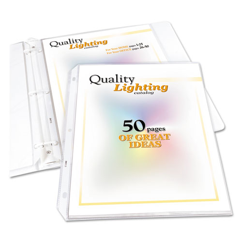 Image of C-Line® High Capacity Polypropylene Sheet Protectors, Clear, 50", 11 x 8.5, 25/BX