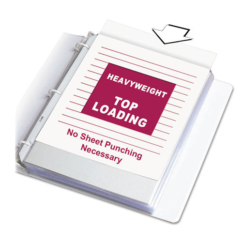 Image of C-Line® Heavyweight Polypropylene Sheet Protectors, Clear, 2", 11 x 8.5, 200/Box
