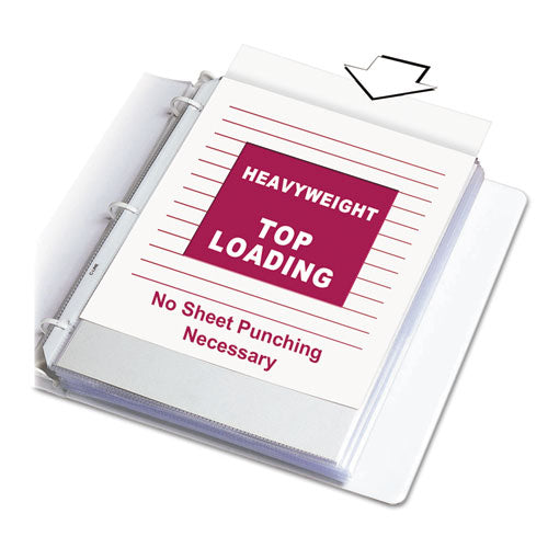 Image of C-Line® Heavyweight Polypropylene Sheet Protectors, Clear, 2", 11 x 8.5, 50/Box