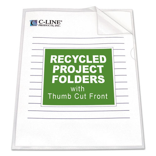 Image of C-Line® Poly Project Folders, Letter Size, Clear, 25/box