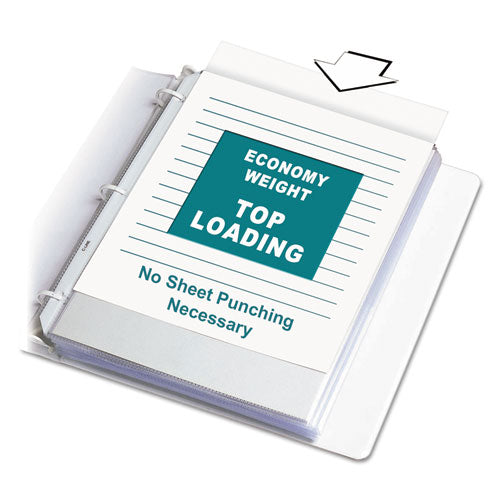 Image of C-Line® Economy Weight Poly Sheet Protectors, Reduced Glare, 2", 11 x 8.5, 200/Box
