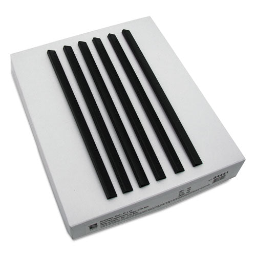 Image of C-Line® Slide 'N Grip Binding Bars, 40-Sheet Capacity, 11 x 0.25, Black, 100/Box