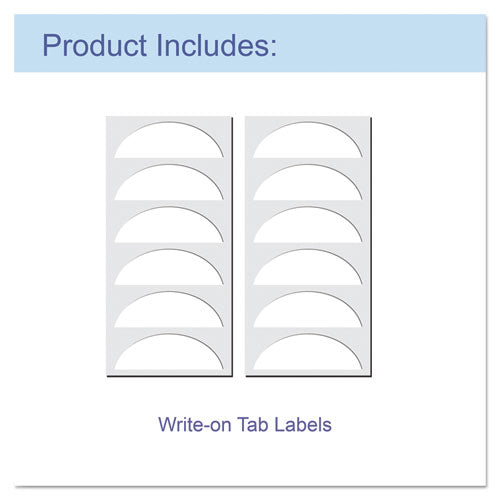Image of C-Line® Expanding Files, 1.63" Expansion, 13 Sections, Cord/Hook Closure, 1/6-Cut Tabs, Letter Size, Blue