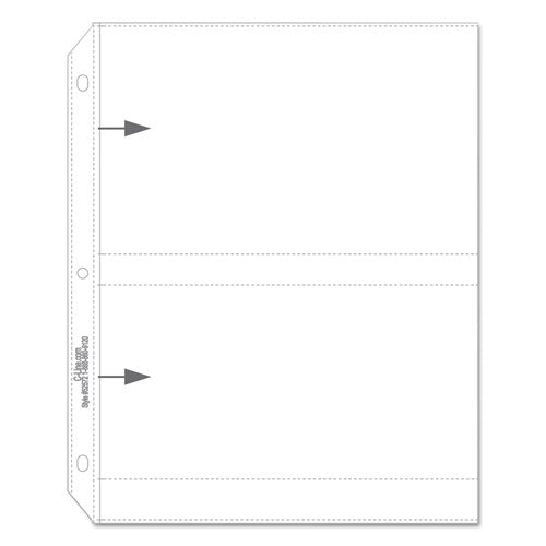 Image of C-Line® Clear Photo Pages for Four 5 x 7 Photos, 3-Hole Punched, 11.25 x 8.13, 50/Box