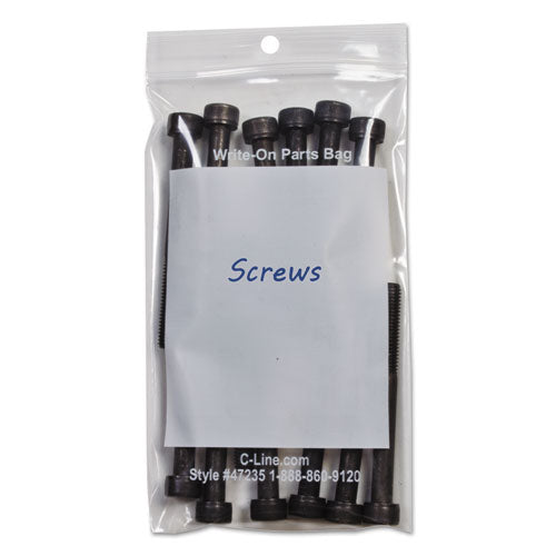 Image of C-Line® Write-On Poly Bags, 2 Mil, 3" X 5", Clear, 1,000/carton
