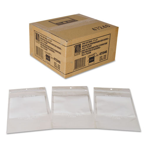 Image of C-Line® Write-On Poly Bags, 2 Mil, 4" X 6", Clear, 1,000/carton