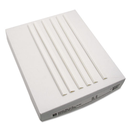 Image of C-Line® Slide 'N Grip Binding Bars, 40-Sheet Capacity, 11 x 0.25, White, 100/Box