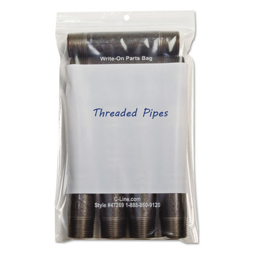Image of C-Line® Write-On Poly Bags, 2 Mil, 6" X 9", Clear, 1,000/carton