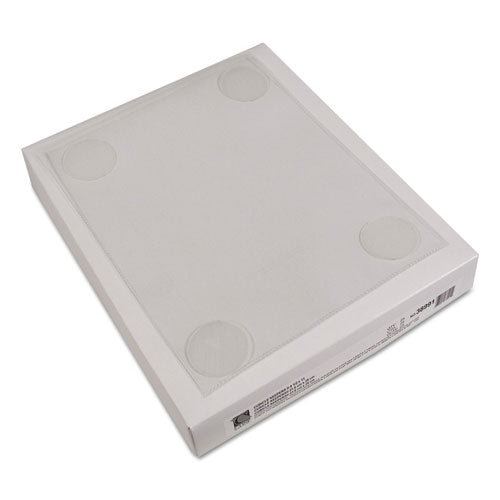 Image of C-Line® Cubicle Keepers Hook and Loop-Backed Display, 9.2 x 11.41, Velcro Mount, Clear, 25/Pack