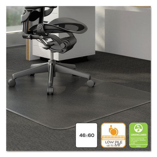 Image of Alera® Moderate Use Studded Chair Mat For Low Pile Carpet, 46 X 60, Rectangular, Clear