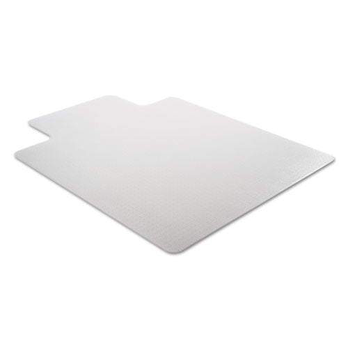 Image of Alera® Moderate Use Studded Chair Mat For Low Pile Carpet, 45 X 53, Wide Lipped, Clear