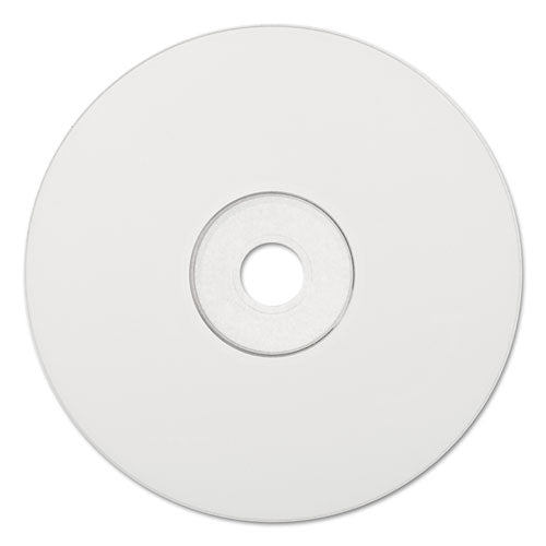 Image of Verbatim® CD-R Printable Recordable Disc, 700 MB, 52x, Spindle, White, 100/Pack