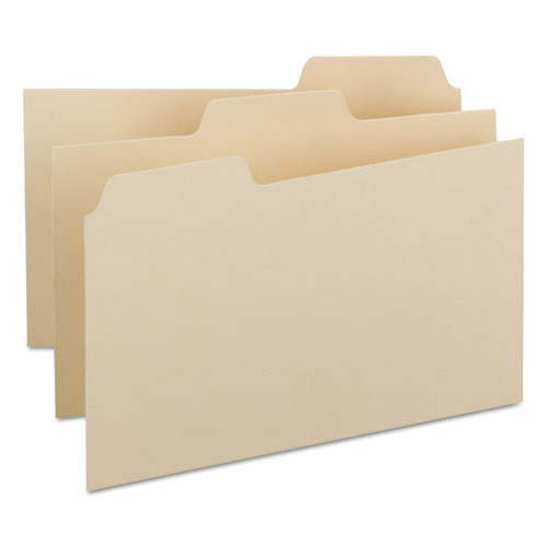 Image of Smead Manila Card Guides, 1/3-Cut Top Tab, Blank, 5 X 8, Manila, 100/box