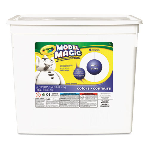 Image of Crayola® Model Magic Modeling Compound, 8 Oz Packs, 4 Packs, White, 2 Lbs