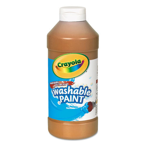 Image of Crayola® Washable Paint, Orange, 16 Oz Bottle