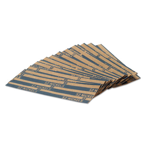 Image of Pap-R Products Flat Coin Wrappers, Nickels, $2, 1000 Wrappers/box
