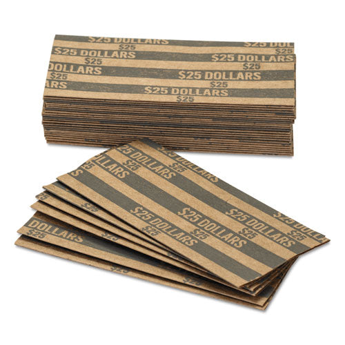 Image of Pap-R Products Flat Coin Wrappers, Dollar Coin, $25, Pop-Open Wrappers, 1000/box