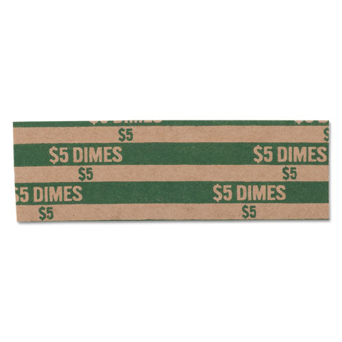 Image of Pap-R Products Flat Coin Wrappers, Dimes, $5, 1000 Wrappers/box