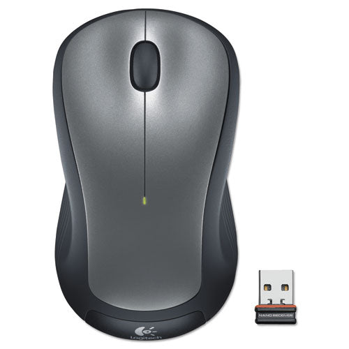 Image of Logitech® M310 Wireless Mouse, 2.4 Ghz Frequency/30 Ft Wireless Range, Left/right Hand Use, Silver/black