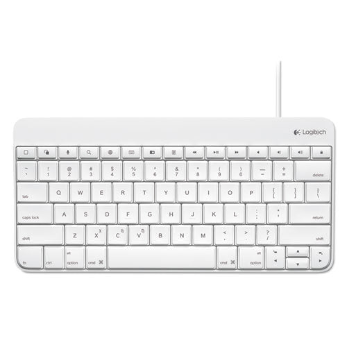 Image of Logitech® Wired Keyboard for iPad, Apple Lightning, White