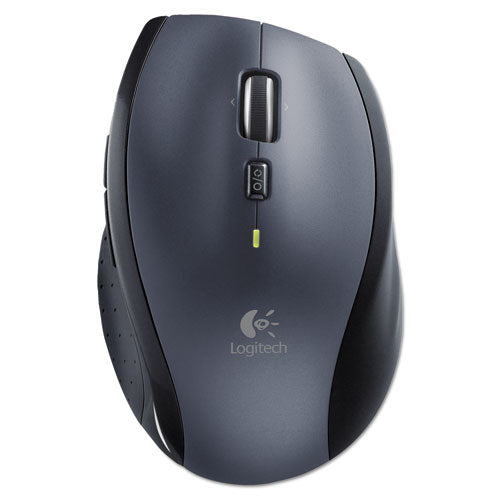 Image of Logitech® M705 Marathon Wireless Laser Mouse, 2.4 Ghz Frequency/30 Ft Wireless Range, Right Hand Use, Black