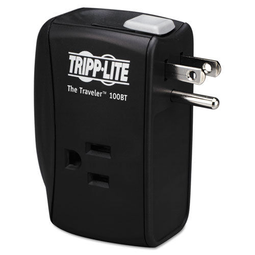 Image of Tripp Lite by Eaton Protect It! Portable Surge Protector, 2 AC Outlets, 1,050 J, Black