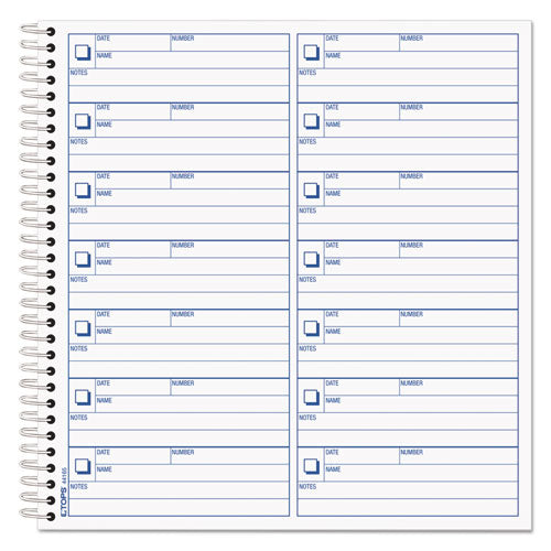 Image of TOPS Voice Mail Message Book, One-Part (No Copies), 4 x 1.14, 14 Forms/Sheet, 1,400 Forms Total