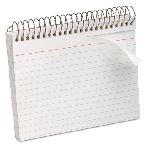 Image of Oxford Spiral Index Cards, Ruled, 4 X 6, White, 50/pack