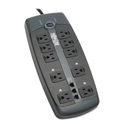 Image of Tripp Lite by Eaton Protect It! Surge Protector, 10 AC Outlets, 8 ft Cord, 2,395 J, Black