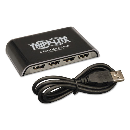 Image of Tripp Lite by Eaton Usb 2.0 Hub, 4 Ports, Black/silver