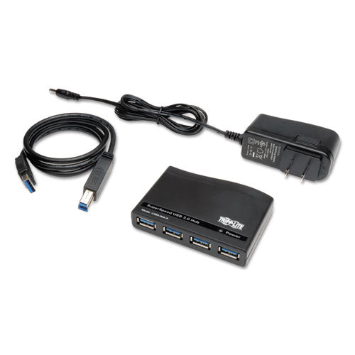 Image of Tripp Lite by Eaton Usb 3.0 Superspeed Hub, 4 Ports, Black