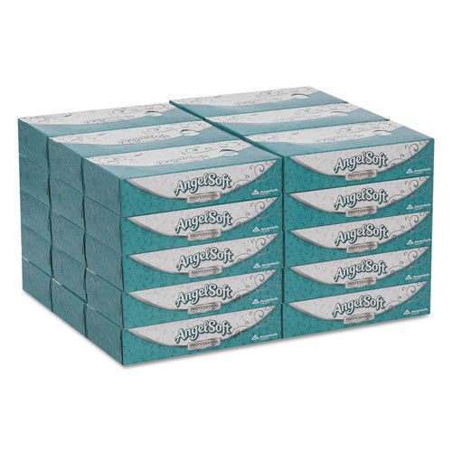 Image of Georgia Pacific® Professional Premium Facial Tissues in Flat Box, 2-Ply, White, 100 Sheets, 30 Boxes/Carton