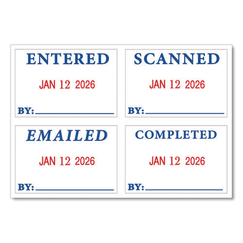 Image of COSCO 2000PLUS® 4 In 1 E-Message Dater, 0.94 X 1.75, Completed/emailed/entered/scanned