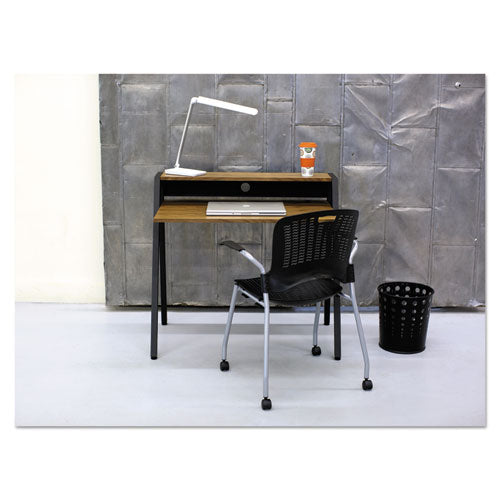 Image of Safco® Bubble Wastebaskets, 6 gal, Steel, Black