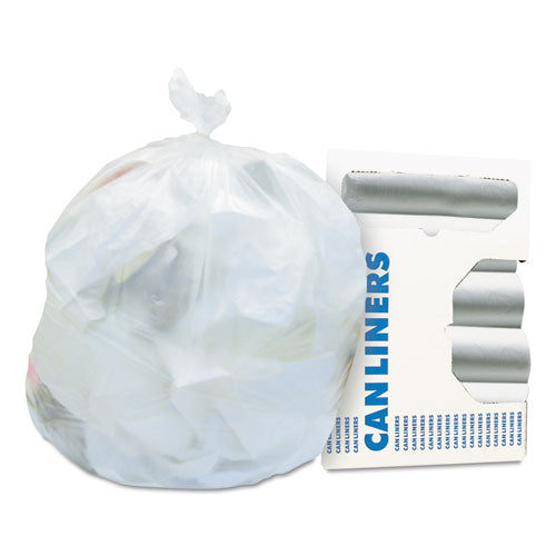 Image of Heritage High-Density Waste Can Liners, 16 gal, 6 mic, 24" x 33", Natural, 50 Bags/Roll, 20 Rolls/Carton