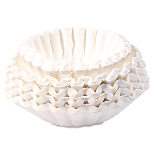 Image of BUNN® Commercial Coffee Filters, 12 Cup Size, Flat Bottom, 500/bag, 2 Bags/carton