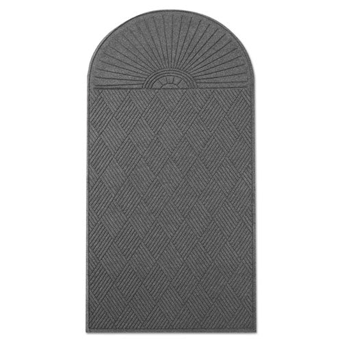 Image of Guardian Ecoguard Diamond Floor Mat, Single Fan, 48 X 96, Charcoal