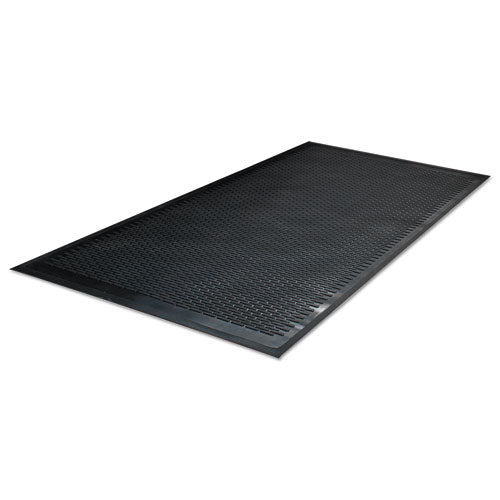 Image of Guardian Clean Step Outdoor Rubber Scraper Mat, Polypropylene, 36 X 60, Black