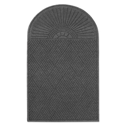 Image of Guardian Ecoguard Diamond Floor Mat, Single Fan, 36 X 72, Charcoal