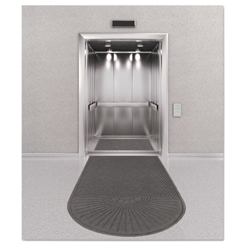 Image of Guardian Ecoguard Diamond Floor Mat, Single Fan, 48 X 96, Charcoal