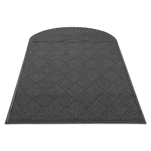 Image of Guardian Ecoguard Diamond Floor Mat, Single Fan, 48 X 96, Charcoal