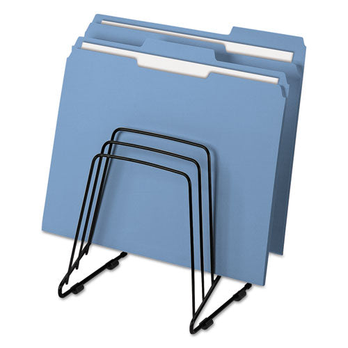 Image of Fellowes® Wire Step File Ii, 5 Sections, Letter To Legal Size Files, 7.25" X 6" X 8.25", Black